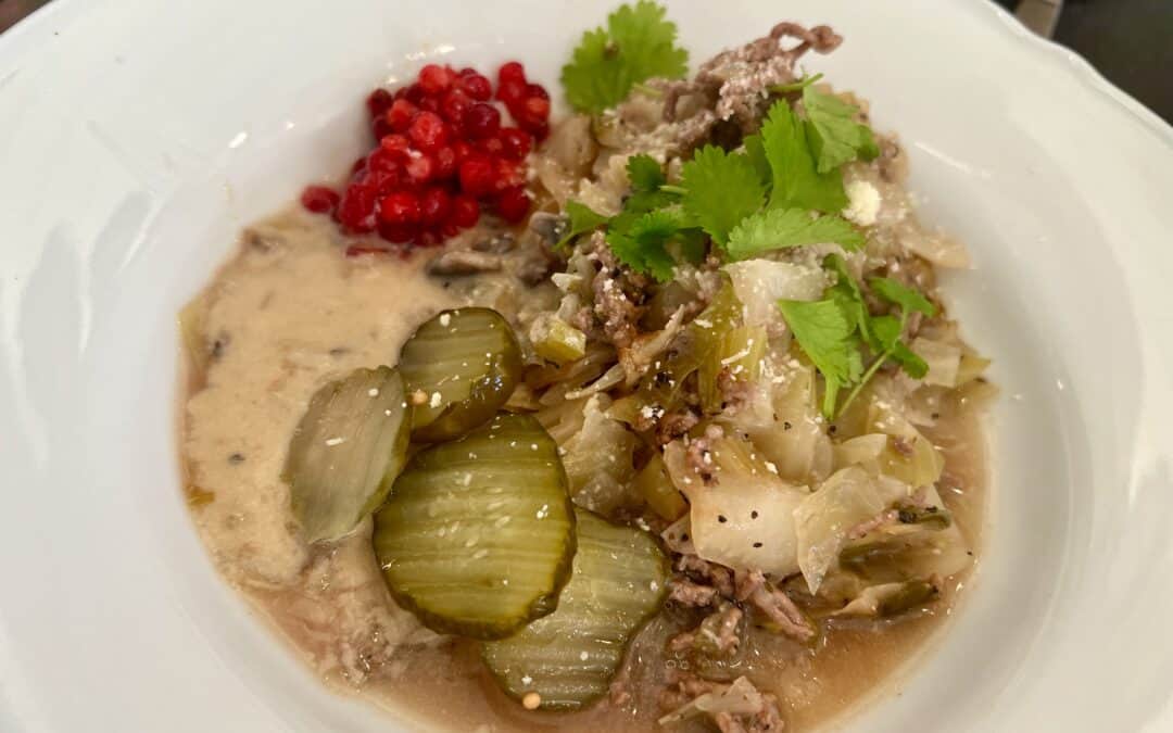 Kålpudding med kyckling